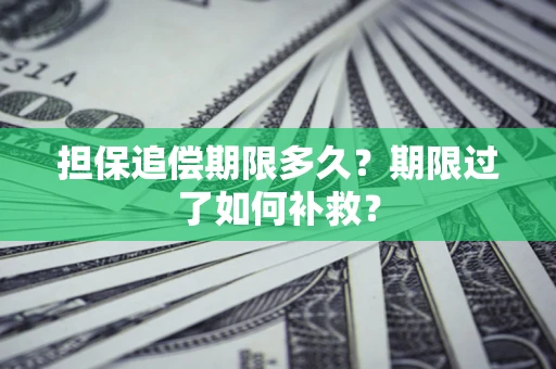 武汉担保追偿期限多久？期限过了如何补救？