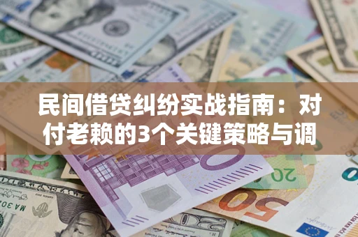武汉民间借贷纠纷实战指南：对付老赖的3个关键策略与调解盲区解析