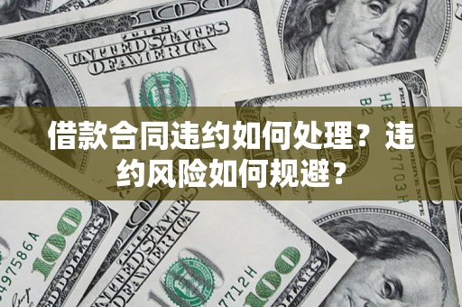武汉借款合同违约如何处理？违约风险如何规避？