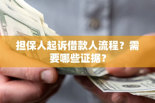 武汉担保人起诉借款人流程？需要哪些证据？