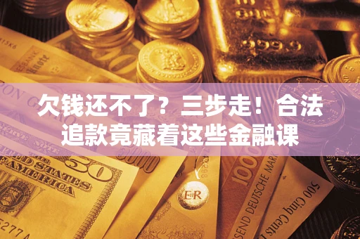 武汉欠钱还不了？三步走！合法追款竟藏着这些金融课