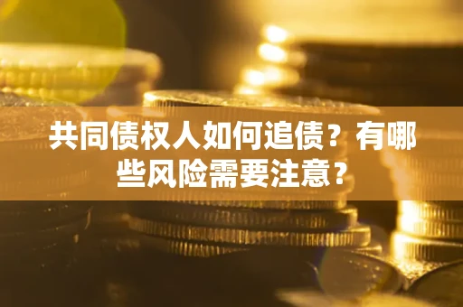 武汉共同债权人如何追债？有哪些风险需要注意？