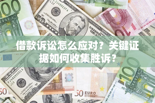 武汉借款诉讼怎么应对？关键证据如何收集胜诉？